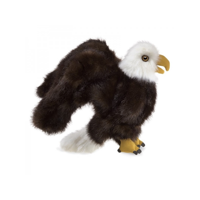 Décoration OiseauxPeluche petit aigle marionnette  Folkmanis