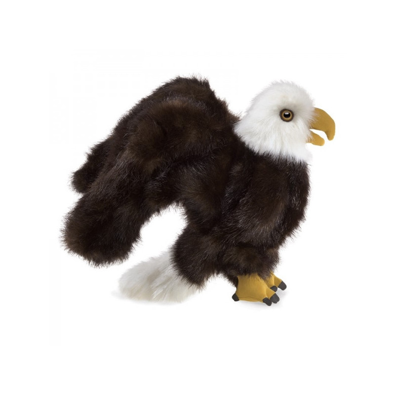 Décoration OiseauxPeluche petit aigle marionnette  Folkmanis