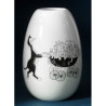 Dub vase round "fam.nombreuse" 16cm Dubout -DUB107