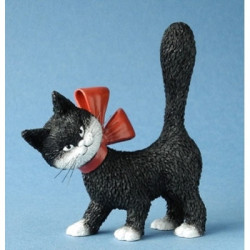 Animaux-Bois-Animaux-Bronzes.com propose Chat la minette noire Dubout -DUB71