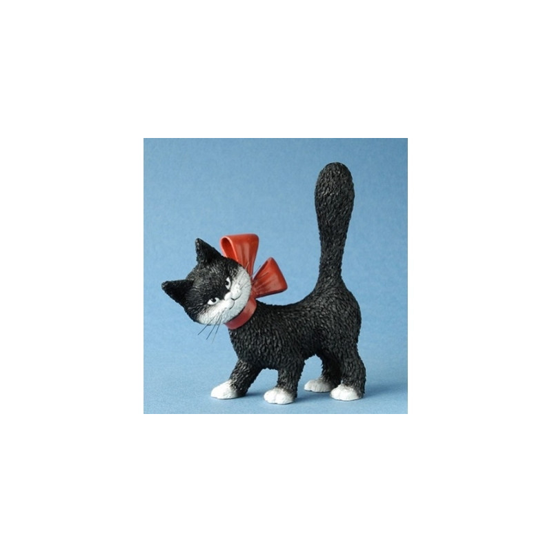Animaux-Bois-Animaux-Bronzes.com propose Chat la minette noire Dubout -DUB71