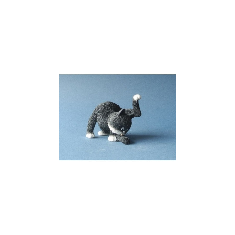 Animaux-Bois-Animaux-Bronzes.com propose Chat Dubout la grande toilette -DUB62