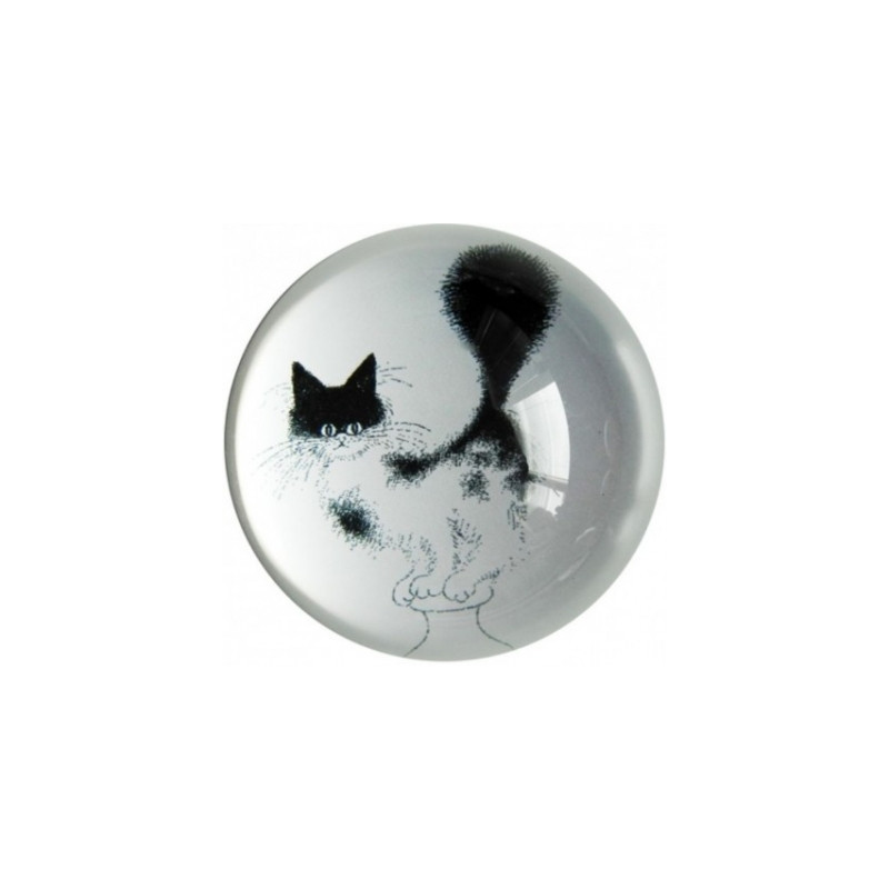 Animaux-Bois-Animaux-Bronzes.com propose Chat Dubout paperweight plan de fuite -PDUB03