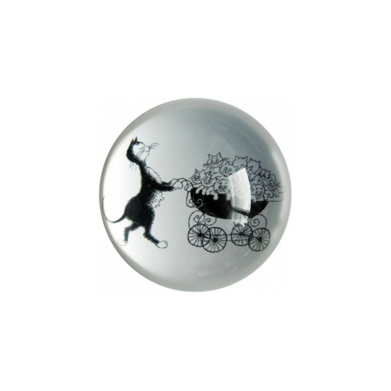 Animaux-Bois-Animaux-Bronzes.com propose Chat Presse papier famille nombreuse Dubout -PDUB2