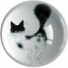 Animaux-Bois-Animaux-Bronzes.com propose Chat Presse papier plan de fuite Dubout -PDUB3