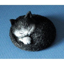 Animaux-Bois-Animaux-Bronzes.com propose Chat Dubout siesta -DUB67