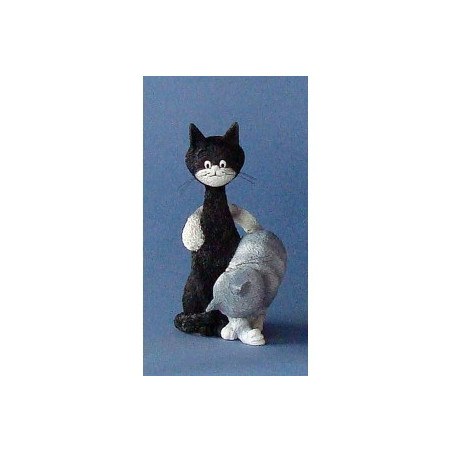 Animaux-Bois-Animaux-Bronzes.com propose Chat Dubout La Charmeuse -DUB52