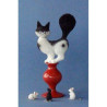 Figurine Chat Dubout Plan de Fuite  -DUB51