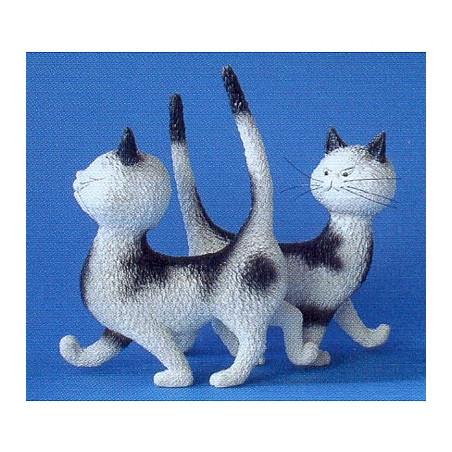 Animaux-Bois-Animaux-Bronzes.com propose Chat Dubout Zut la même robe -DUB31