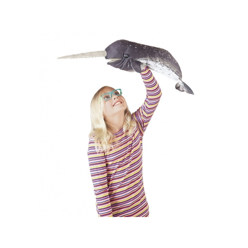 Animaux marins Narval marionnette 