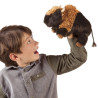 Animaux sauvage Petit bison peluche marionnette 