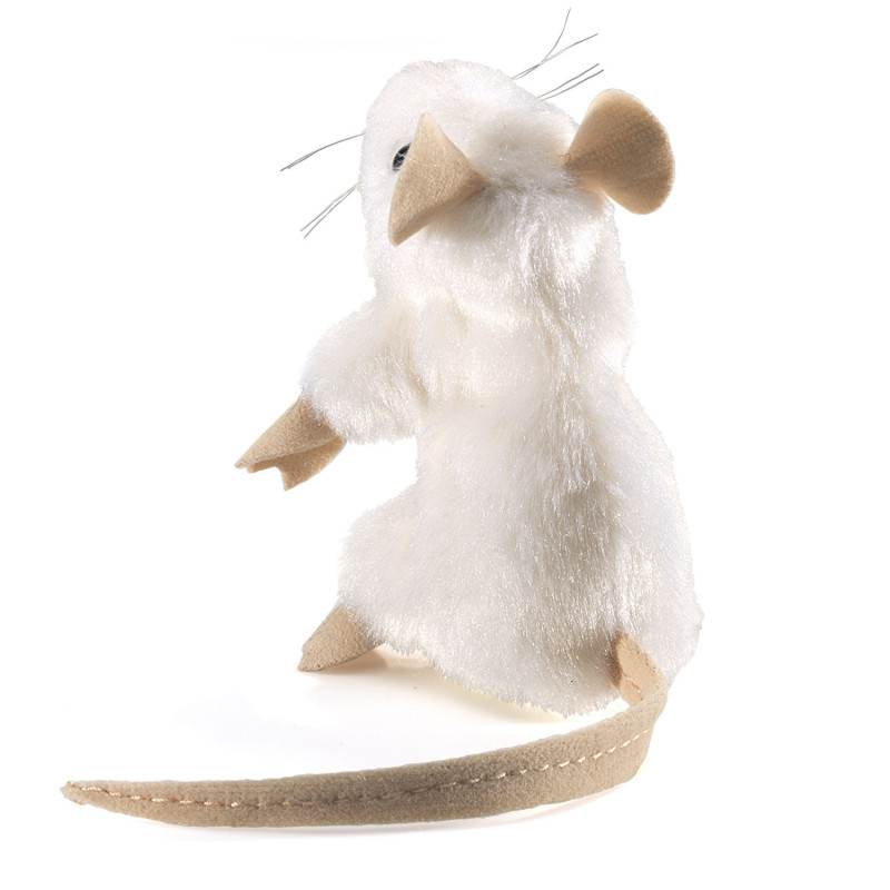 Animaux de la forêt Souris blanche marionnette à doigts 