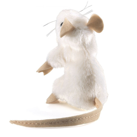Animaux de la forêt Souris blanche marionnette à doigts 