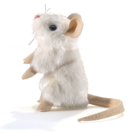 Animaux de la forêt Souris blanche marionnette à doigts 