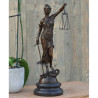 Décoration Statuette bronze personnage Femme justice bronze -AN1214BR-B