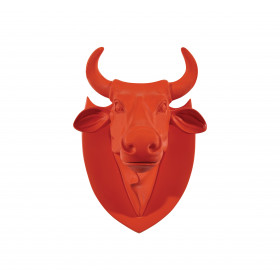 Vache tête trophée rouge CowParade -40362