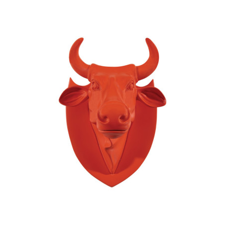 Vache tête trophée rouge CowParade -40362