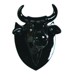 Animaux de la ferme Vache tête trophée noire CowParade -40361