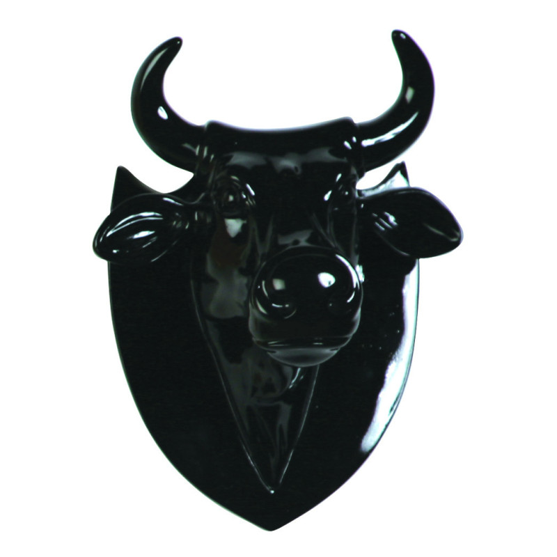 Animaux de la ferme Vache tête trophée noire CowParade -40361