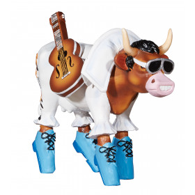 Figurine vache cowparade rock 'n roll résine médium mm-47911