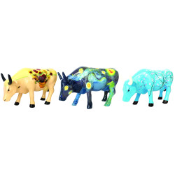 Animaux de la ferme Coffret 3 vaches mini Van Gogh - art pack CowParade - 46601