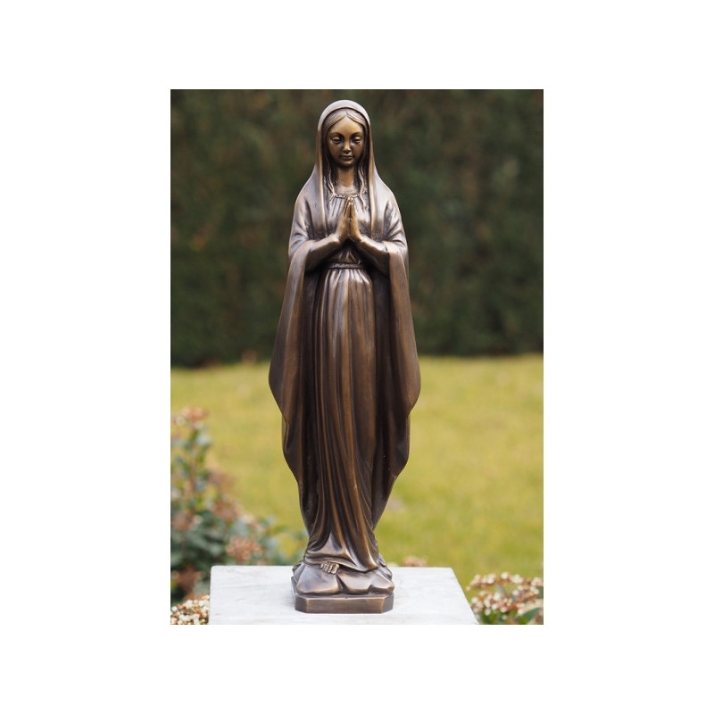 Décoration Statuette bronze personnage Marie 49 cm bronze -B790