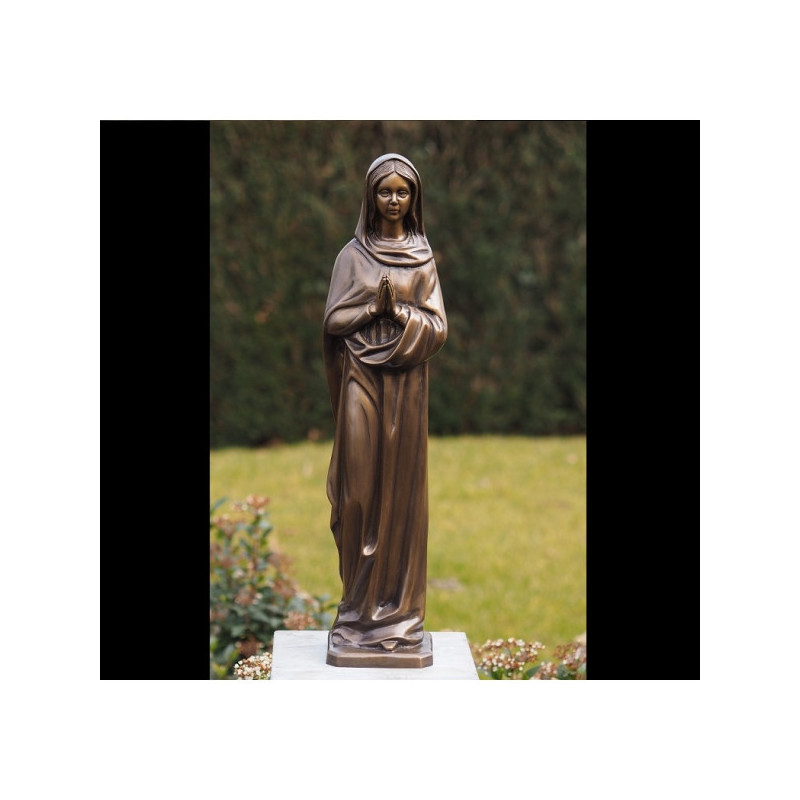 Décoration Statuette bronze personnage Marie 62 cm bronze -B768
