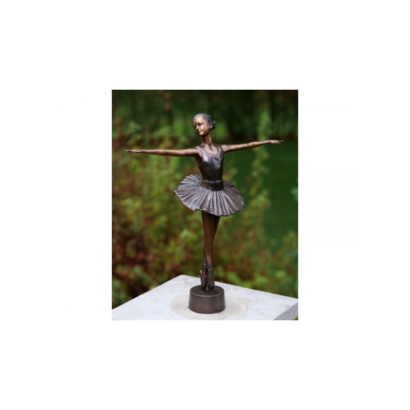 Décoration Statuette bronze personnage Statuette ballerine bronze -AN2299BR-B