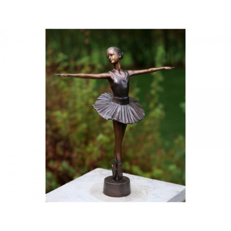 Décoration Statuette bronze personnage Statuette ballerine bronze -AN2299BR-B