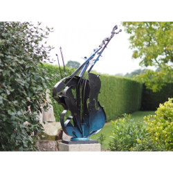 Décoration Statuette bronze personnage Statuette sculpture moderne 'cello' (violoncelle) bronze -AN2289BR-HP