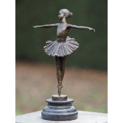 Décoration Statuette bronze personnage Ballerine 28 cm bronze -AN1200BR-B