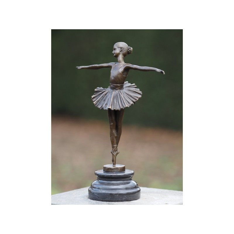 Décoration Statuette bronze personnage Ballerine 28 cm bronze -AN1200BR-B
