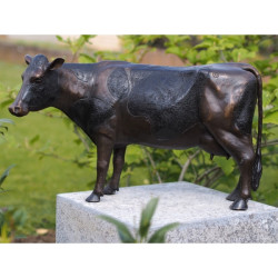 Animaux de la ferme Statue bronze vache -B91154