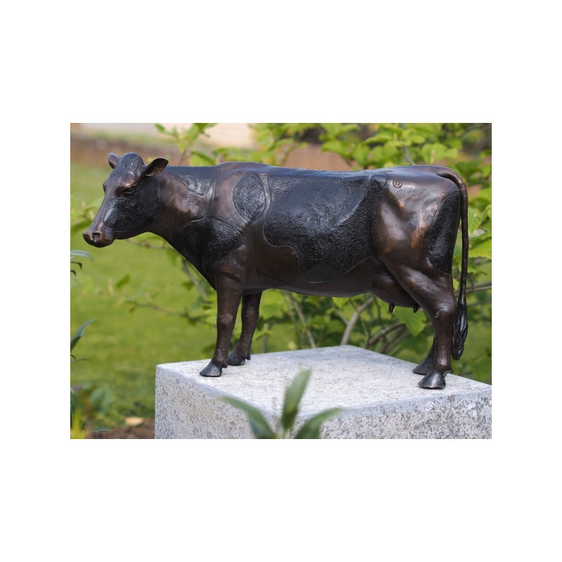 Animaux de la ferme Statue bronze vache -B91154