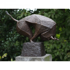 Statuette bronze taureau moderne 48cm