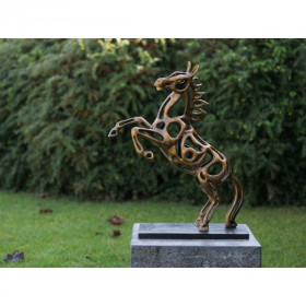 Statuette cheval en fil de fer bronze -AN2567BR-HP