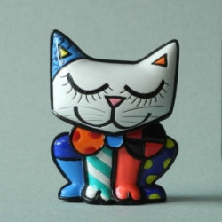 Animaux-Bois-Animaux-Bronzes.com propose Mini figurine Chat britto romero -b334123