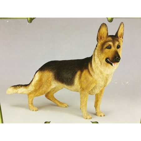 Animaux-Bois-Animaux-Bronzes propose Chien Berger Allemand figurine animaux LP4167