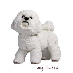 Animaux-Bois-Animaux-Bronzes propose Chien Bichon Frisé figurine animaux LP3952