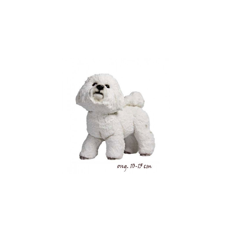 Animaux-Bois-Animaux-Bronzes propose Chien Bichon Frisé figurine animaux LP3952