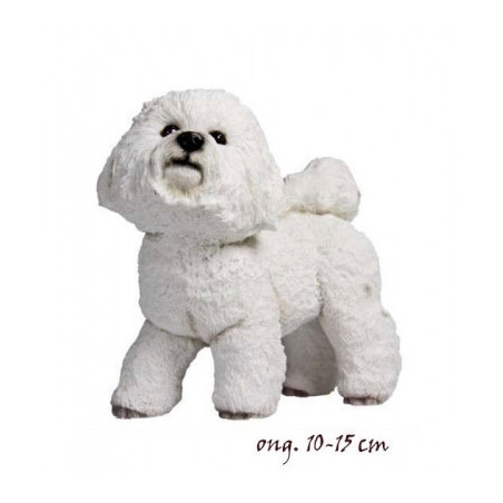 Animaux-Bois-Animaux-Bronzes propose Chien Bichon Frisé figurine animaux LP3952