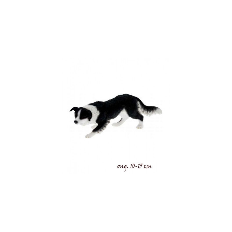 Animaux-Bois-Animaux-Bronzes propose Chien Border collie figurine animaux LP14277