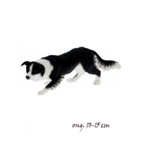 Animaux-Bois-Animaux-Bronzes propose Chien Border collie figurine animaux LP14277