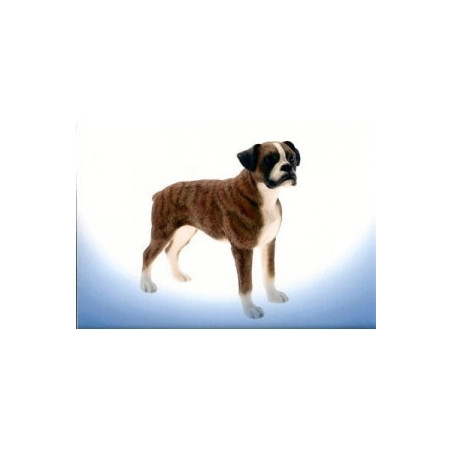 Animaux-Bois-Animaux-Bronzes propose Chien Boxer foncé figurine animaux LP4154