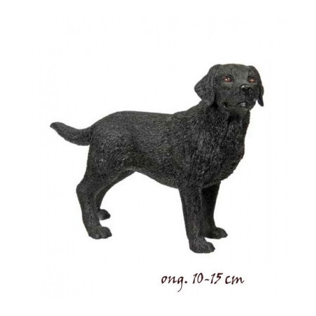 Animaux-Bois-Animaux-Bronzes propose Chien Labrador noir en résine figurine animaux LP4152