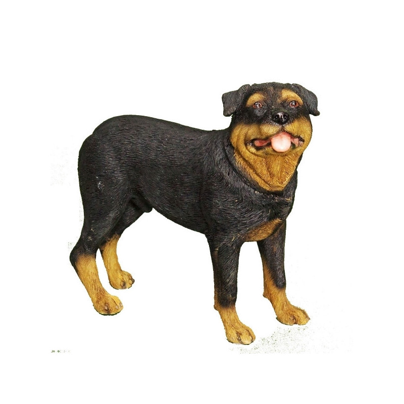 Animaux-Bois-Animaux-Bronzes propose Chien Rottweiller figurine animaux LP4156