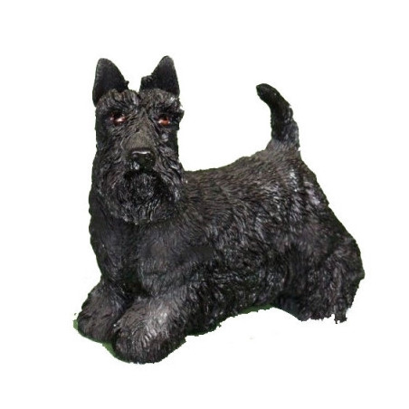 Animaux-Bois-Animaux-Bronzes propose Chien Scotty résine figurine animaux LP1822