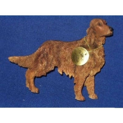 Animaux-Bois-Animaux-Bronzes propose Chien Setter irlandais figurine animaux LP14181