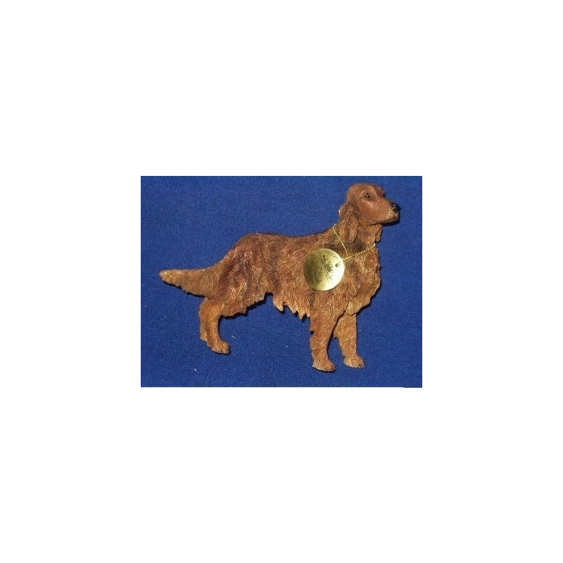 Animaux-Bois-Animaux-Bronzes propose Chien Setter irlandais figurine animaux LP14181