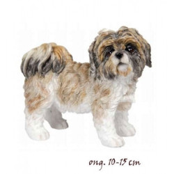 Animaux-Bois-Animaux-Bronzes propose Chien Shizu brun figurine animaux LP11610